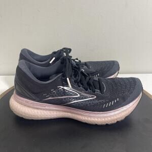 Brooks Glycerin 19 Shoes Womens Size 8.5 Black Pink Cushioned Running Sneakers